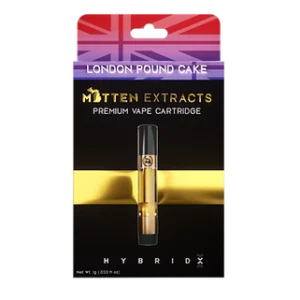 Mitten Extracts London Pound Cake offers a premium vaping experience, bringing you the rich and smooth flavor of London Pound Cake in a convenient, high-quality vape cartridge. Known for its balanced effects and exceptional taste, this strain provides a calming experience, perfect for unwinding after a long day.