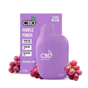 The Purple Punch THC Vape Pen 1500mg CBD + 10mg THC is an excellent choice for anyone looking for a relaxing, enjoyable vaping experience. With its sweet Purple Punch flavor and the perfect balance of CBD and THC, this vape pen is ideal for unwinding after a stressful day.