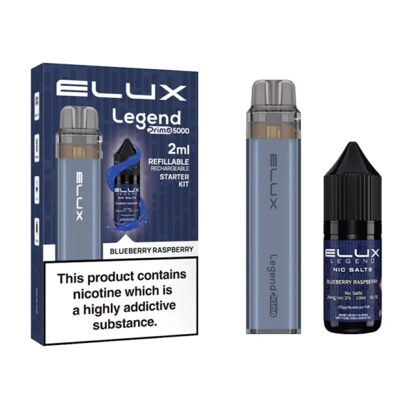 The Elux Legend Prime 5000 is a disposable vape device that delivers an impressive 5000 puffs. It is a perfect choice for those who want a long-lasting, hassle-free vaping experience. This device comes pre-filled and ready to use straight out of the box, eliminating the need for refilling or recharging.